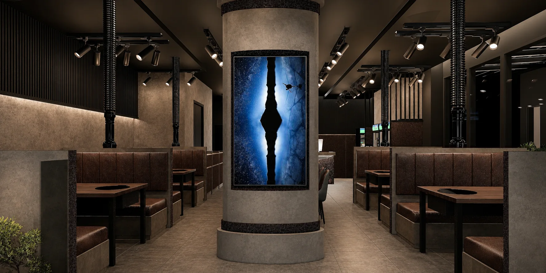 Myunga dark Korean restaurant concept